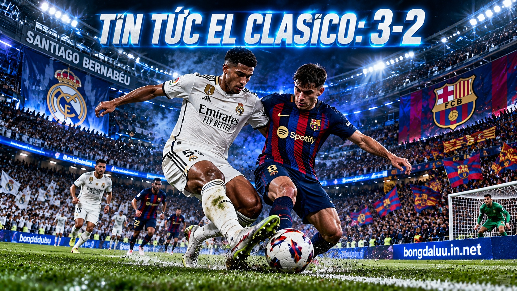 Tin tức El Clasico ghi lại màn rượt đuổi tỷ số 3-2 nghẹt thở giữa Real Madrid và Barcelona