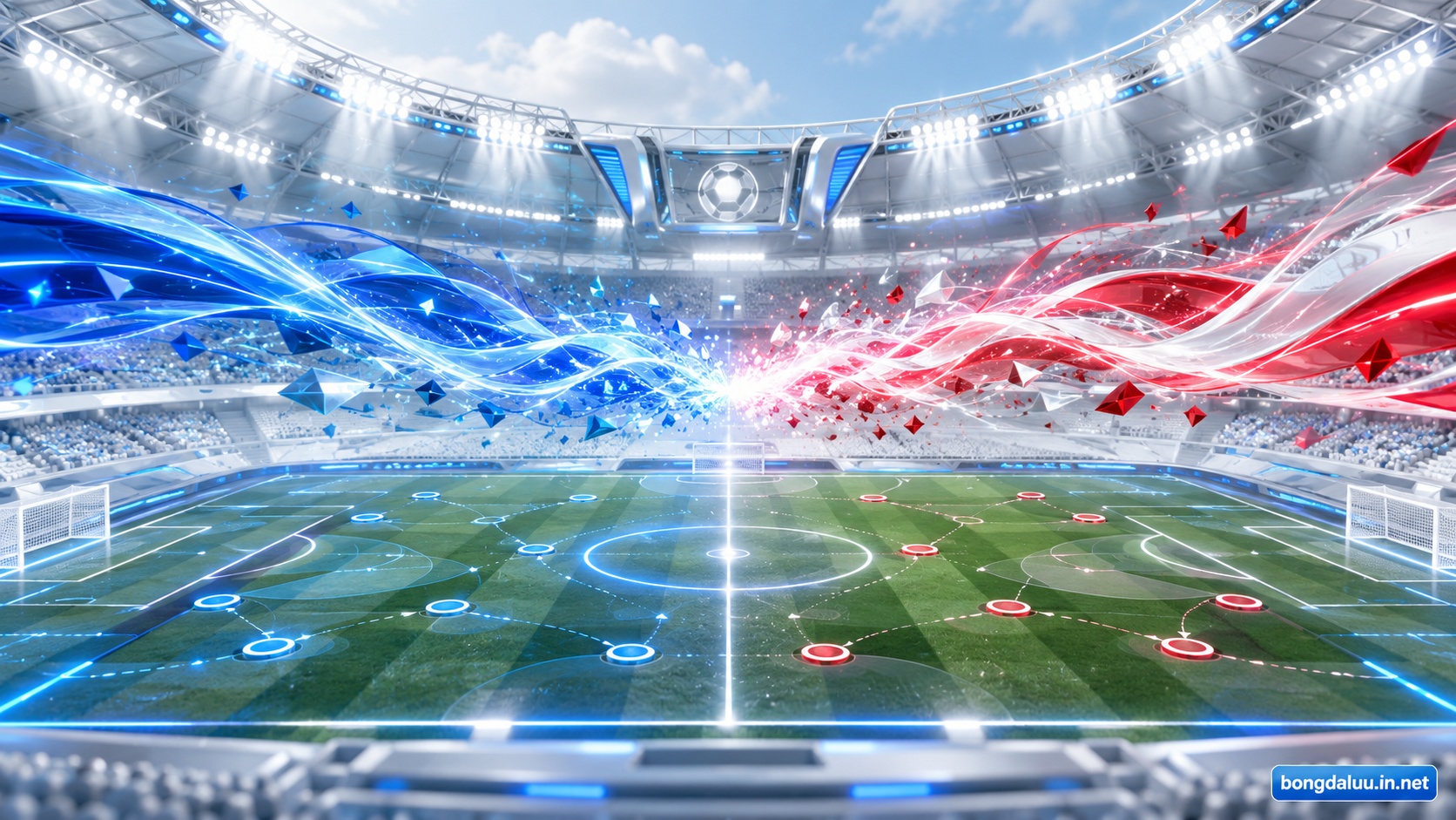 Mô hình đồ họa 3D sa bàn chiến thuật đỉnh cao tái hiện đại chiến Man City vs Arsenal tại Etihad